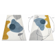 Carpet FUSION 7158 white / yellow / blue - Geometric, modern, abstract