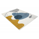 Tapis FUSION 7158 blanc / jaune / bleu - Géométrique, moderne, abstrait