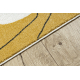 Tapis FUSION 7158 blanc / jaune / bleu - Géométrique, moderne, abstrait