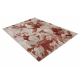 Carpet FUSION 8259 cream / claret - Flowers, modern, abstract
