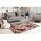 Carpet FUSION 8259 cream / claret - Flowers, modern, abstract