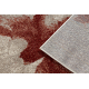 Carpet FUSION 8259 cream / claret - Flowers, modern, abstract