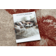 Carpet FUSION 8259 cream / claret - Flowers, modern, abstract