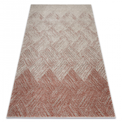Tapijt FUSION 9775 crème / terracotta - Geometrisch, modern, abstract