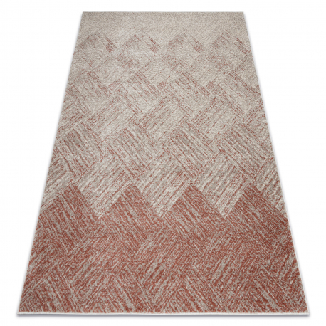 Covor FUSION 9775 crem / teracotă - Geometric, modern, abstract