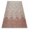 Dywan FUSION 9775 krem / terakota - Geometryczny, nowoczesny, abstrakcyjny