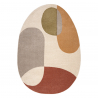 Dywan FUSION 5706 krem / terakota Shape - Geometryczny, nowoczesny, abstrakcyjny, nieregularny