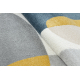 Matto FUSION 5706 valkoinen / vaaleanharmaa / kultaa Shape - Geometrinen, moderni, epäsäännöllinen