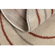 Tapijt FUSION 5707 crème / terracotta Shape - Abstractie, modern, abstract, onregelmatig