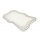 Kilimas FUSION 5707 balta / tamsiai žalia Shape - Abstrakcija, modernus, abstraktus, netaisyklingas
