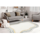Tapis FUSION 5707 blanc / vert foncé Shape - Abstraction, moderne, abstrait, irrégulier