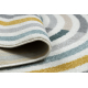 Vaip FUSION 5711 valge / tumeroheline Shape - Geomeetriline, kaasaegne, abstraktne, ebaregulaarne