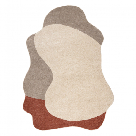 Carpet FUSION 5710 cream / terracotta Shape - Abstraction, modern, abstract, irregular