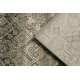 Vilnonis kilimas VILLA Ornamentas, gėlės 1044/51058 žalias / smėlio spalvos 
