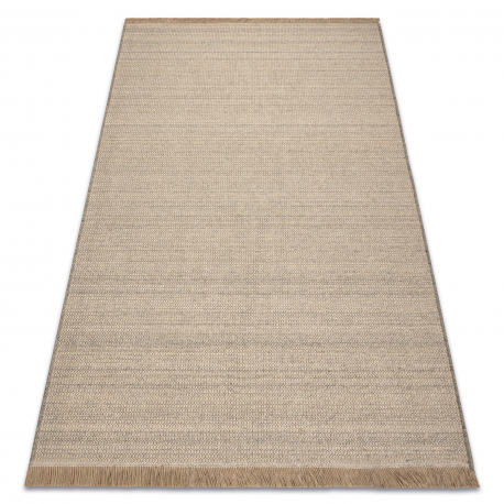 Wollteppich VILLA 8986/79500 Melange SIZAL, flachgewebt beige / grau