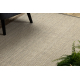 Wool carpet VILLA 8986/79500 Melange SIZAL, flat-woven beige / grey