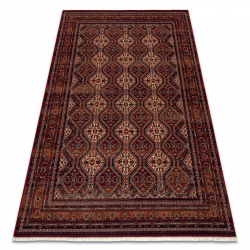 Volnena preproga KESHAN Čopki, Ornament, okvir orientalski 1256/53578 bordo / bež