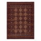 Carpet Wool KESHAN fringe, Ornament, frame oriental 1256/53578 claret / beige