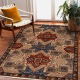 Tapis en laine KESHAN franges, ethnique, oriental 1250/53565 beige / terre cuite