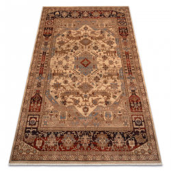 Matta Ull KESHAN fringe, oriental 1255/53525 beige / terrakotta