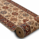 KESHAN Wool runner 7683/53555 Oriental, frame beige / terracotta