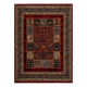 Vilnonis kilimas KESHAN kutai, Patchwork rytietiškas 1257/53588 oranžinė / smėlio spalvos