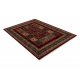 Vilnonis kilimas KESHAN kutai, Patchwork rytietiškas 1257/53588 oranžinė / smėlio spalvos