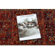 Vilnonis kilimas KESHAN kutai, Patchwork rytietiškas 1257/53588 oranžinė / smėlio spalvos
