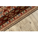 Carpet Wool KESHAN fringe, Ornament oriental 6668/53555 beige / claret 