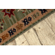 Carpet Wool KESHAN fringe, ethnic, oriental 6902/53533 green / terracotta
