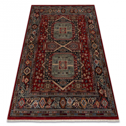 Koberec Wool KESHAN Ornament, rám oriental 7275/53588 bordó / zelená