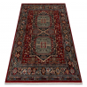 Dywan wełniany KESHAN Frędzle, Ornament, ramka orientalny 7275/53588 bordo / zielony 