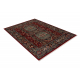 Carpet Wool KESHAN fringe, Ornament, frame oriental 7275/53588 claret / green 