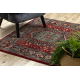 Carpet Wool KESHAN fringe, Ornament, frame oriental 7275/53588 claret / green 