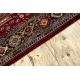 Carpet Wool KESHAN fringe, Ornament, frame oriental 7275/53588 claret / green 