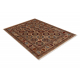 Tapete de lã KESHAN franjas, Moldura, oriental 7874/53555 bege / terracota