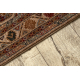 Tapete de lã KESHAN franjas, Moldura, oriental 7874/53555 bege / terracota