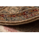 Tapete de lã KESHAN franjas, Moldura, oriental 7874/53555 bege / terracota