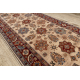 KESHAN Wool runner 7683/53555 Oriental, frame beige / terracotta - 90 cm