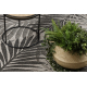 Covor sisal Floorlux 20504 Frunze argintiu si negru Junglă - SECUNDAR-COTATI PRODUSUL