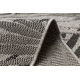 CARPET SIZAL FLOORLUX 20504 LEAVES silver / black JUNGLE - SECOND-RATE PRODUCT