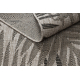 CARPET SIZAL FLOORLUX 20504 LEAVES silver / black JUNGLE - SECOND-RATE PRODUCT