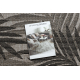 Tapete prumo SIZAL FLOORLUX 20504 FOLHAS prata / preto SELVA - PRODUTO DE SEGUNDA GRAU