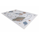 Carpet BONO 8288 Space, planets cream / anthracite - SECOND-RATE PRODUCT