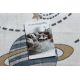 Carpet BONO 8288 Space, planets cream / anthracite - SECOND-RATE PRODUCT