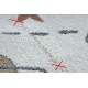 Tappeto BONO 8288 Spazio, pianeti crema / antracite - PRODOTTO DI SECONDO GRADO