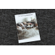 Tapis ANIS 001 gris clair / gris foncé - Mélange, moderne
