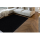 ETON PLUS tappeto nero, monocolore, uniforme, semplice