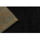 Alfombra ETON PLUS color negro, monocromática, uniforme, lisa