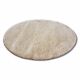 Teppich Kreis SHAGGY MICRO Karamell